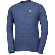 M ロゴ ASA Tシャツ ロング スリーブ M LOGO ASA TS LS M MIV01768 6357 HEATHER NAVY XSサイズ（日本：Sサイズ） [アウトドア カットソー メンズ]