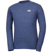 M ロゴ ASA Tシャツ ロング スリーブ M LOGO ASA TS LS M MIV01768 6357 HEATHER NAVY Lサイズ（日本：XLサイズ） [アウトドア カットソー メンズ]