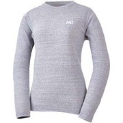 M ロゴ ASA Tシャツ ロング スリーブ M LOGO ASA TS LS W MIV01785 CHARCOAL HEATHER 6342 Lサイズ（日本：XLサイズ） [アウトドア カットソー レディース]