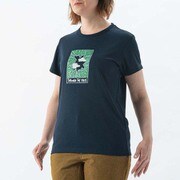 HUGO ツリー＆クラウド Tシャツ ショートスリーブ HUGO TREE ＆ CLOUD TS SS W MIV01788 0194 NAVY Mサイズ（日本：Lサイズ） [アウトドア カットソー レディース]