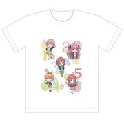 五等分の花嫁 フルカラーTシャツ ミニキャラ Mサイズ [キャラクターグッズ]