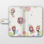 五等分の花嫁 手帳型スマホケース ミニキャラ 汎用Lサイズ [キャラクターグッズ]