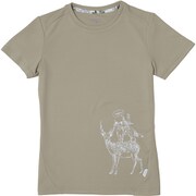 Mountain Animals S/S マウンテンアニマルズショートスリーブ PHA22TS63 ベージュ Mサイズ [アウトドア カットソー レディース]