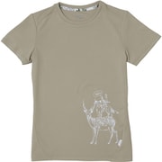 Mountain Animals S/S マウンテンアニマルズショートスリーブ PHA22TS63 ベージュ Lサイズ [アウトドア カットソー レディース]
