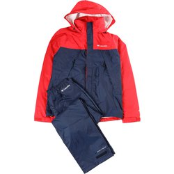 SIMPSON レインスーツ 雨具上下セット 赤 SIMPSON レインスーツ 雨具上下セット 赤 - メルカリ
