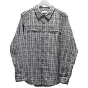 シルバーリッジ2.0プラッドロングスリーブシャツ AE0649 012 Black Gingham Lサイズ [アウトドア シャツ メンズ]