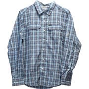 シルバーリッジ2.0プラッドロングスリーブシャツ AE0649 438 Azul Gingham Sサイズ [アウトドア シャツ メンズ]