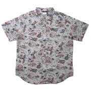 ラピッドリバープリンテッドショートスリーブシャツ AE0094 040 Columbia Grey Lost in Paradise Print Mサイズ [アウトドア シャツ メンズ]