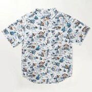 ラピッドリバープリンテッドショートスリーブシャツ AE0094 102 White Lost in Paradise Print Sサイズ [アウトドア シャツ メンズ]