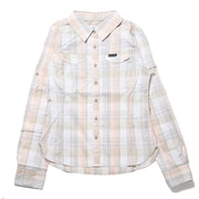 シルバーリッジライトプレードロングスリーブ AR1498 160 Fossil Medium Multi Plaid Mサイズ [アウトドア シャツ レディース]
