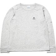 グラッセコーンウィメンズロングスリーブクルー PL3175 039 Columbia Grey Heather Sサイズ [アウトドア カットソー レディース]