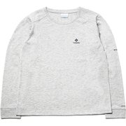 グラッセコーンウィメンズロングスリーブクルー PL3175 039 Columbia Grey Heather Lサイズ [アウトドア カットソー レディース]