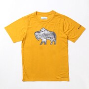 ランコレイクショートスリーブTシャツ AB0055 790 Bright Gold Iconic Roamer XSサイズ [アウトドア カットソー キッズ]
