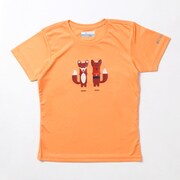 リトルブルックショートスリーブTシャツ AG0042 873 Bright Nectar Foxy Heads N Trails Lサイズ [アウトドア カットソー キッズ]
