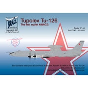 BRZBZ4526 Tu-126コンバージョンセット 胴体、テール、 主翼、ノーズギア、レーダー、デカール トランペッターTu-95用 [1/144スケール レジン製パーツ]