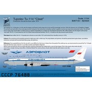 BRZBZD409 Tu-114 1973年 シルクプリントデカール [1/144スケール エアクラフト用デカール]