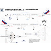 BRZBZD412 Tu-144LL ｢モスクワ｣ RA-77114 デカール ICM用 [1/144スケール エアクラフト用デカール]