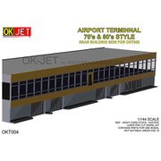 BRZOKT004 空港ターミナルビル 70年代～80年代風 後側 BRZOKT002用 [1/144スケール ペーパークラフト]