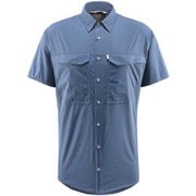 サロ ショートスリーブ シャツ SALO SS SHIRT MEN 603824 3N5_TARN BLUE Lサイズ [アウトドア シャツ メンズ]