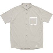ドライ ストレッチ シャツ ショートスリーブ Dry Stretch Shirts 020822 SS (J20) LIGHT BEIGE Lサイズ [アウトドア カットソー メンズ]