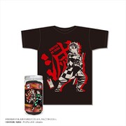 鬼滅の刃 ボトルTシャツ A柄/黒 XS [キャラクターグッズ]