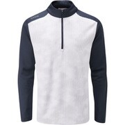 PING 20SS バーティカル 1/2 ジップ ホワイト/ネイビー M