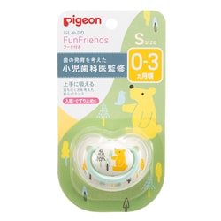 おしゃぶりFunFriends 0-3ヵ月 S くま柄 1個