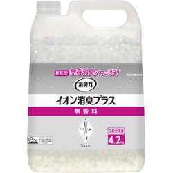 消臭力クリアビーズ イオン消臭プラス 置き型 無香料 つめかえ 4.2kg [消臭剤 部屋用 トイレ用 玄関 リビング キッチン たばこ]