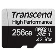 microSDXCカード ハイパフォーマンス 256GB Class 10/UHS-I/U3/V30/A2/アダプタ付 TS256GUSD330S
