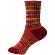 エルシャープラインソックス L-SHARP LINE SOCKS TOAPJB65 （SRD）シエナレッド 22-24cm [ランニングウェア ソックス メンズ]