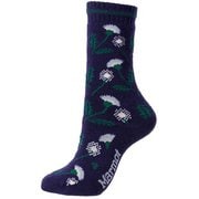 ウィメンズフラワーレギュラーソックス WS FLOWER REGULAR SOCKS TOCPJB67YY （NV）ネイビー [スキーソックス レディース]