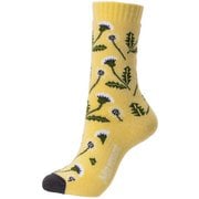 ウィメンズフラワーレギュラーソックス WS FLOWER REGULAR SOCKS TOCPJB67YY （YL）イエロー [スキーソックス レディース]