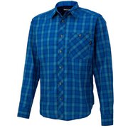 キューディープラッドロングスリーブシャツ QD PLAID L/S SHIRT TOMPJB74 （BL）ブルー XLサイズ [アウトドア シャツ メンズ]