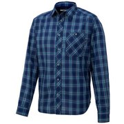 キューディープラッドロングスリーブシャツ QD PLAID L/S SHIRT TOMPJB74 （NV）ネイビー Lサイズ [アウトドア シャツ メンズ]