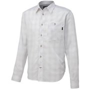 キューディープラッドロングスリーブシャツ QD PLAID L/S SHIRT TOMPJB74 （WH）ホワイト Sサイズ [アウトドア シャツ メンズ]