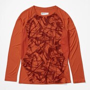 ウィメンズクリスタルロングスリーブティー WS CRYSTAL L/S TEE TOWPGB4641 (8333)アンバーレースライン Sサイズ [アウトドア カットソー レディース]