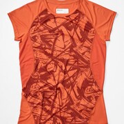 ウィメンズクリスタルハーフスリーブティー WS CRYSTAL H/S TEE TOWPGA4642 (8333)アンバーレースライン Mサイズ [アウトドア カットソー レディース]