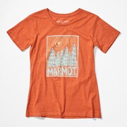 ウィメンズウッドブロックハーフスリーブティー WS WOODBLOCK H/S TEE TOWPGA4647 (7391)アンバーヘザー Mサイズ [アウトドア カットソー レディース]