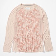 ウィメンズクリスタルロングスリーブティー WS CRYSTAL L/S TEE TOWPGB4641 (8281)マンダリンミストレースライン Mサイズ [アウトドア カットソー レディース]