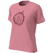 ウィメンズツリーリングハーフスリーブクルー WS TREE RING H/S CRE TOWPJA48 (ROS)ローズ Lサイズ [アウトドア カットソー レディース]