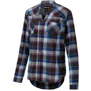 ウィメンズシーエルプラッドスキッパーネックシャツ WS CL PLAID SKIPPER NECK SHIRTTOWPJB75 (BNV)ブルーネイビー Sサイズ [アウトドア シャツ レディース]