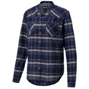 ウィメンズシーエルプラッドスキッパーネックシャツ WS CL PLAID SKIPPER NECK SHIRTTOWPJB75 (NV)ネイビー XLサイズ [アウトドア シャツ レディース]