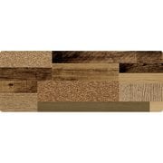 ND-9852 [ぷにぷにキッチンマット ミックスウッド ダーク 45×120cm]