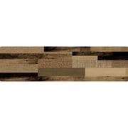 ぷにぷにキッチンマット ミックスウッド ダーク 60×220cm ND-9902