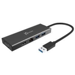 USB3.0 5-in-1 Mini Dock Black （for surface） JUD323B