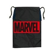 SPAP3227 MARVEL ロゴ RD シューズケース BK [キャラクターグッズ]