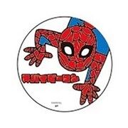 SPTB3276 缶バッチ スパイダーマン カタカナ [キャラクターグッズ]