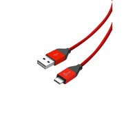 通信・充電ケーブル Type-C to Type-A 1.2m カーディナルレッド JUCX12RL