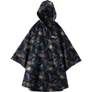 06003145 [OUTDOOR レインポンチョ M ボタニカル柄 ネイビー]