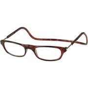 老眼鏡 クリックリーダー マットタイプ ＋3.50 ブラウン